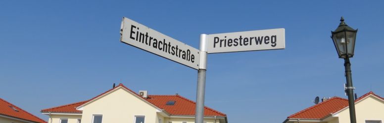 Anschrift Priesterweg Ecke Eintrachtstraße